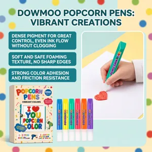 3D Popcorn Pennen Puffy Verf DIY Creatief Knutselen Markers Set Kinderen Tekening