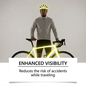 Gedetailleerd overzicht van reflecterende fietshelm en helder frame voor goede nachtzichtbaarheid.