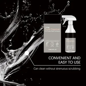 Spray dissolvant de calcaire pour le nettoyage de la salle de bains, flacon de 120ml efficace.