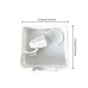 Kit bac de vidange machine à laver 4pcs, plateau anti-débordement plastique 17.8cm.