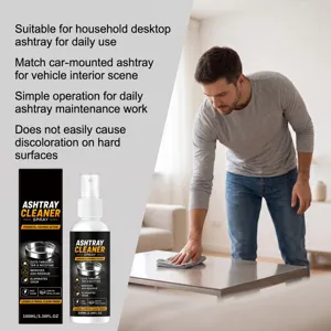 Flacon spray nettoyant pour cendrier, action moussante puissante contre le goudron et la suie.