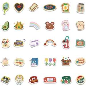 Cute aesthetic DIY waterproof stickers pack for luggage, water bottle, phone case, laptop.
