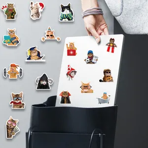 50pcs cute funny cat stickers waterproof vinyl decals for luggage laptop skateboard water bottle