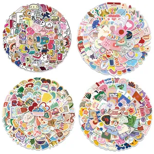 Cute Korean Ins Style Decorative Stickers Waterproof PVC DIY Cartoon Graffiti Stickers For Luggage Water Bottle Phone Laptop