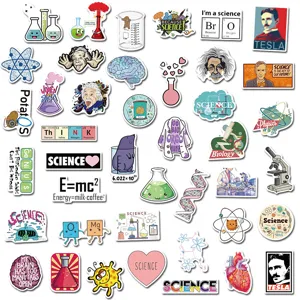 Wissenschafts Labor Aufkleber Set 50 Stueck wasserdichte Vinyldecals fuer Laptop.