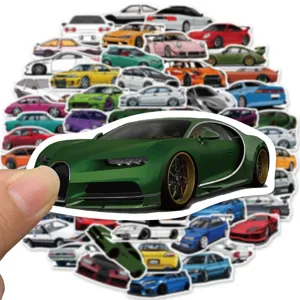 50 Pcs Pegatinas Graffiti Coche JDM Dibujos Animados Impermeables Vinilo para Moto Maleta