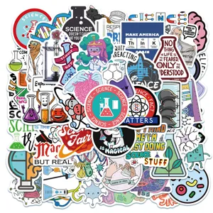 Labor Wissenschaft Anime Wasserdichte PVC Aufkleber Für Wasserkocher Skateboard Koffer Laptop Decals
