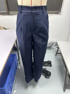 Pantaloni da abito donna vita alta gamba dritta, eleganti pantaloni casual da lavoro drappeggiati.