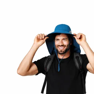 Unisex Outdoor Sun Protection Hat Wide Brim Sunhat With Neck Flap Quick Drying Foldable UV Protection Cap For Fishing Hiking