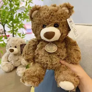 Cute Stuffed Teddy Bear Toy Soft Plush Animal Hugging Bear Doll Birthday Gift For Kids Room Bedroom Decor