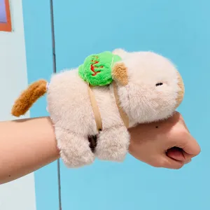 Capybara plush toy slap bracelet cute waterhog doll animal wristband cute gift toy