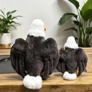 Peluche de águila calva de simulación lindo muñeco de ave de peluche regalo de niños