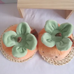 Peluche cachi creativa simpatica bambola di frutta portafortuna giocattolo per gru