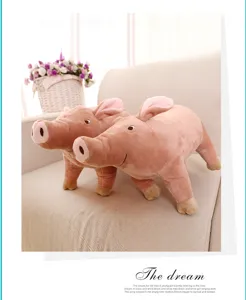 Cute simulation pig plush toy soft doll cute sleeping pig companion pillow for kids gifts