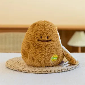 Niedliches braunes Plueschspielzeug Puppe weiches Kuscheltier Zeichentrickfigur deko spiel