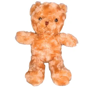 Adorable brown plush teddy bear toy soft stuffed animal doll for kids gift and home decor