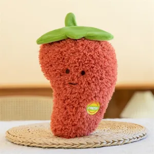 Süßes Cartoon Plüschtier weiche gefüllte Puppe flauschiges Gemüse Erdbeer Puppe Kinder Geschenk.