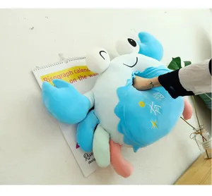 Cute blue crab plush toy cute stuffed animal doll for kids soft toy gift home decor.