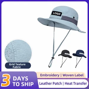 Minimalist Bucket Hat Lightweight Breathable Laser Mesh Sun Protection Outdoor Foldable Wide Brim Fisherman Cap