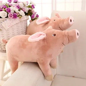 Cute Simulation Pig Plush Toy Stuffed Animal Doll Soft Sleeping Companion Pillow