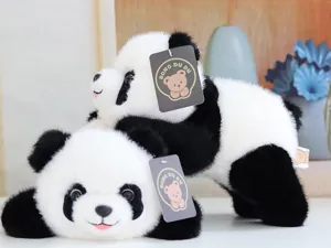 Niedlicher Simulations Riesenpanda Plueschspielzeug Puppe weiches Stofftier Geschenk.