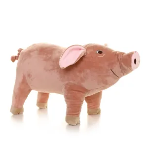 Cute simulation pig plush toy stuffed animal soft doll for kids sleeping and comforting