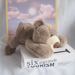 Mignon Peluche Ours Couché Doux Animal En Peluche Kawaii Ours Teddy Jouet Pour Enfants Cadeau D'Anniversaire Décoration De Chambre