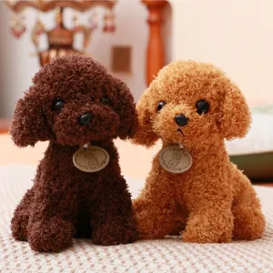 Mignon chien nounours peluche simulation chiot poupée cadeau d'enfants animal doux