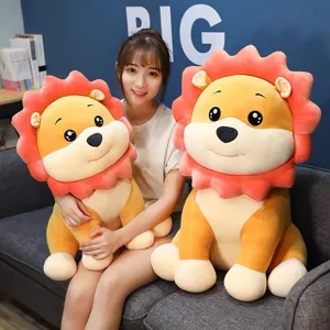 Joli jouet en peluche lion tournesol poupée douce animal en peluche cadeau d'anniversaire