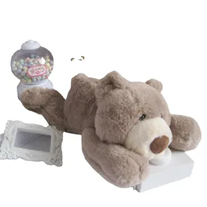 Mignon ours en peluche marron en peluche poupée douce teddy ours cadeau pour enfants et déco
