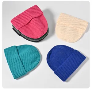 Winter warm knit beanie hat multi-color set comfortable casual stylish daily headwear