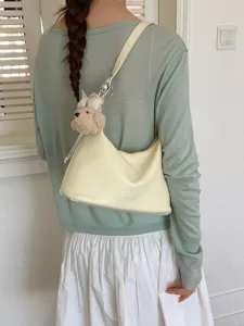 Stylish women shoulder dumpling bag casual crossbody purse trendy summer handbag.