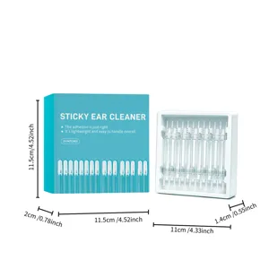 Portable sticky ear cleaner set with 24 patches, lightweight and gentle design for daily.