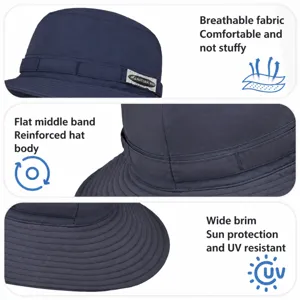 Unisex Outdoor Sonnenschutz Fischerhut mit breiter Krempe, atmungsaktives Gewebe Sommer.