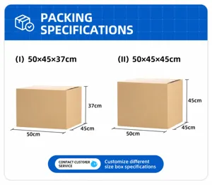 Detailed size specification chart of breathable outdoor sun bucket hat packaging box details.