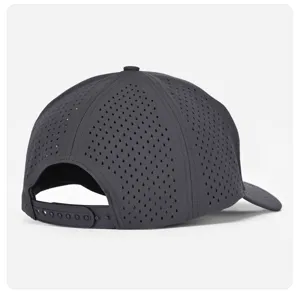 Laserperforierte, schnelltrocknende Baseballcap Detailansicht, atmungsaktive Sportmütze.