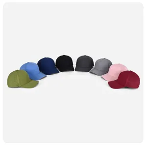Laserperforierte 5-Panel Schnelltrocknende Baseballkappe Atmungsaktive Sport Sonnenhut