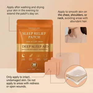 Patch d'aide au sommeil naturel avec 30 pièces, formule douce pour des nuits calmes.