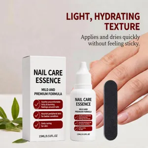 Detailansicht der Nagelpflege-Essenz mit leichten Textur und sanfter, pflegender Formel.