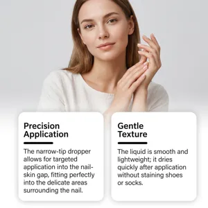 Nagelpflegeserum mit feiner Pipette bietet intensive Feuchtigkeit und Nagelbettpflege.