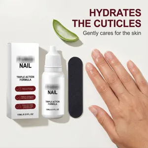 Nail care drops with triple action formula, gently moisturizes cuticles and strengthens nails.