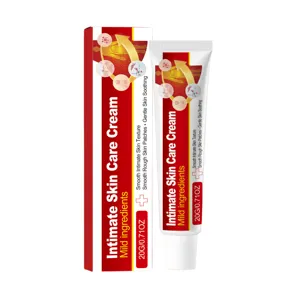 Intim-Hautpflegecreme mit milden Inhaltsstoffen, glättet rauere Hautpartien sanft.