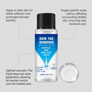 Huidtag verwijderingsvloeistof 20ml zachte formule voor nauwkeurige lokale huidverzorging.