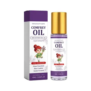 Roll-on lenitivo all'olio di consolida per idratazione cutanea quotidiana e massaggio delicato.