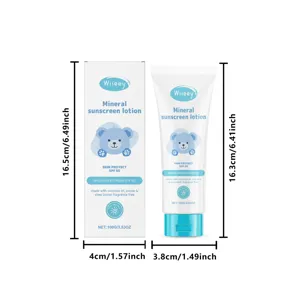 Wiiey Loción Solar Mineral SPF 50 Amplio Espectro Aceite de Coco 100g Tubo Cuidado Piel