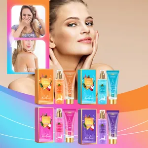 Jaysuing kerst geur lichaamsverzorging set detailweergave met bodyspray en hydraterende lotion.