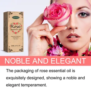 Detailansicht der WOODSLEEP Rosenöl Verpackung und pflanzlichen Hautpflegeeigenschaften.