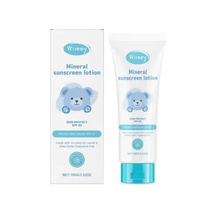 WIIEEY Crema Solar Mineral SPF 50 Amplio Espectro Cuidado Rostro Cuerpo 100g Suave