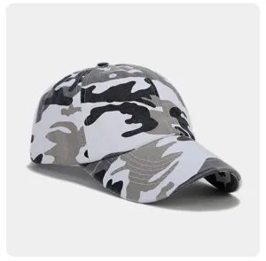 Klassische gewaschene Camouflage Baseballcap im Vintage-Look aus bequemer Baumwolle.