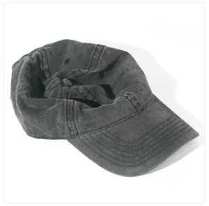 Washed cotton vintage baseball cap for men and women, casual outdoor sun protection hat.